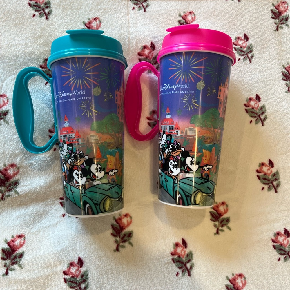 Disney Travel Tumblers • Teal and Pink